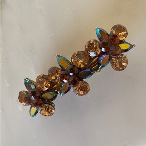 Floral Rhinestone Hair Clip